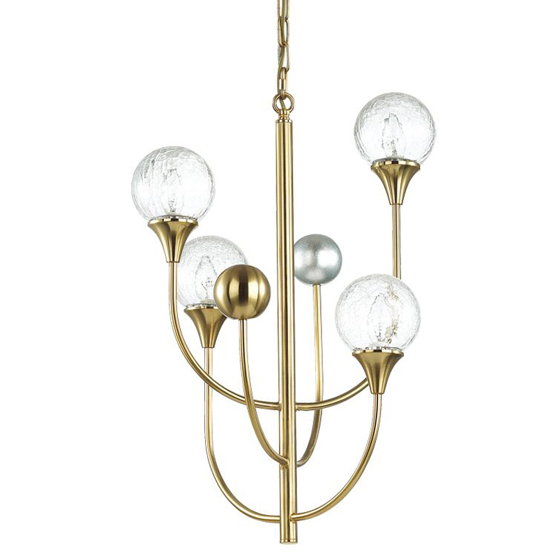 Люстра Benniga Chandelier 4 Золотой Прозрачный (Transparent) Люстра Benniga Chandelier 4 Золотой Прозрачный (Transparent) в Кирове | Loft Concept