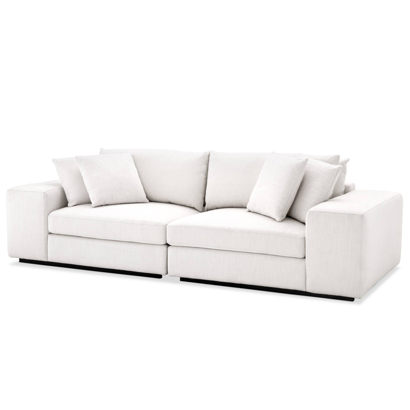 Диван Eichholtz Sofa Vista Grande white Белый Черный в Кирове | Loft Concept 