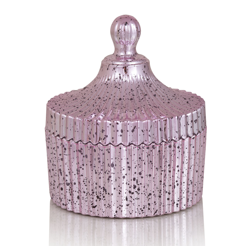 Шкатулка Glass Vessel With Lid розовая Розовый Шкатулка Glass Vessel With Lid розовая Розовый в Кирове | Loft Concept
