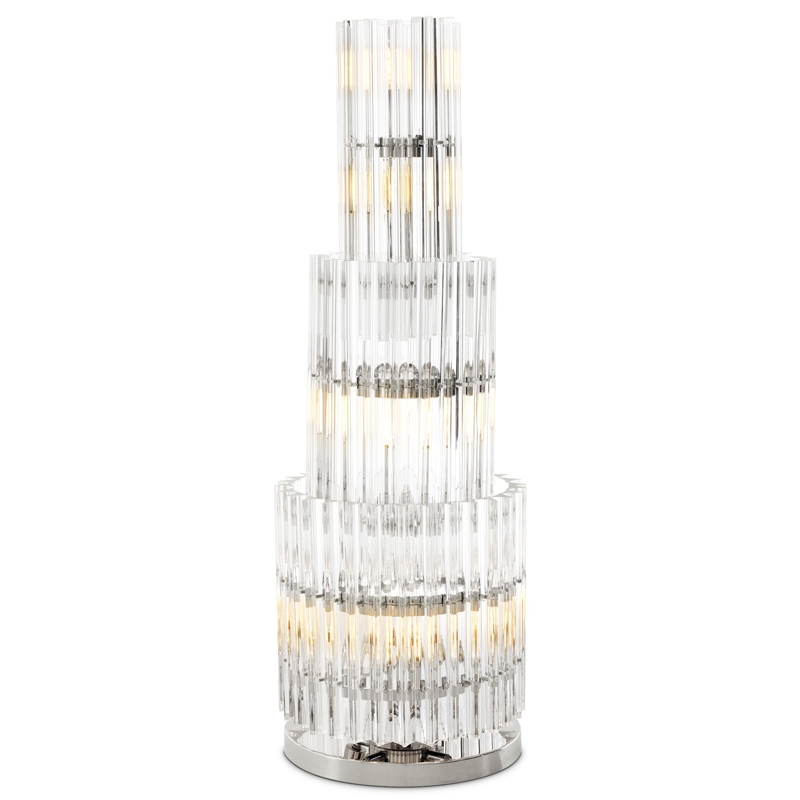 Настольная лампа Eichholtz Table Lamp Eldorado Никель Прозрачный Настольная лампа Eichholtz Table Lamp Eldorado Никель Прозрачный в Кирове | Loft Concept
