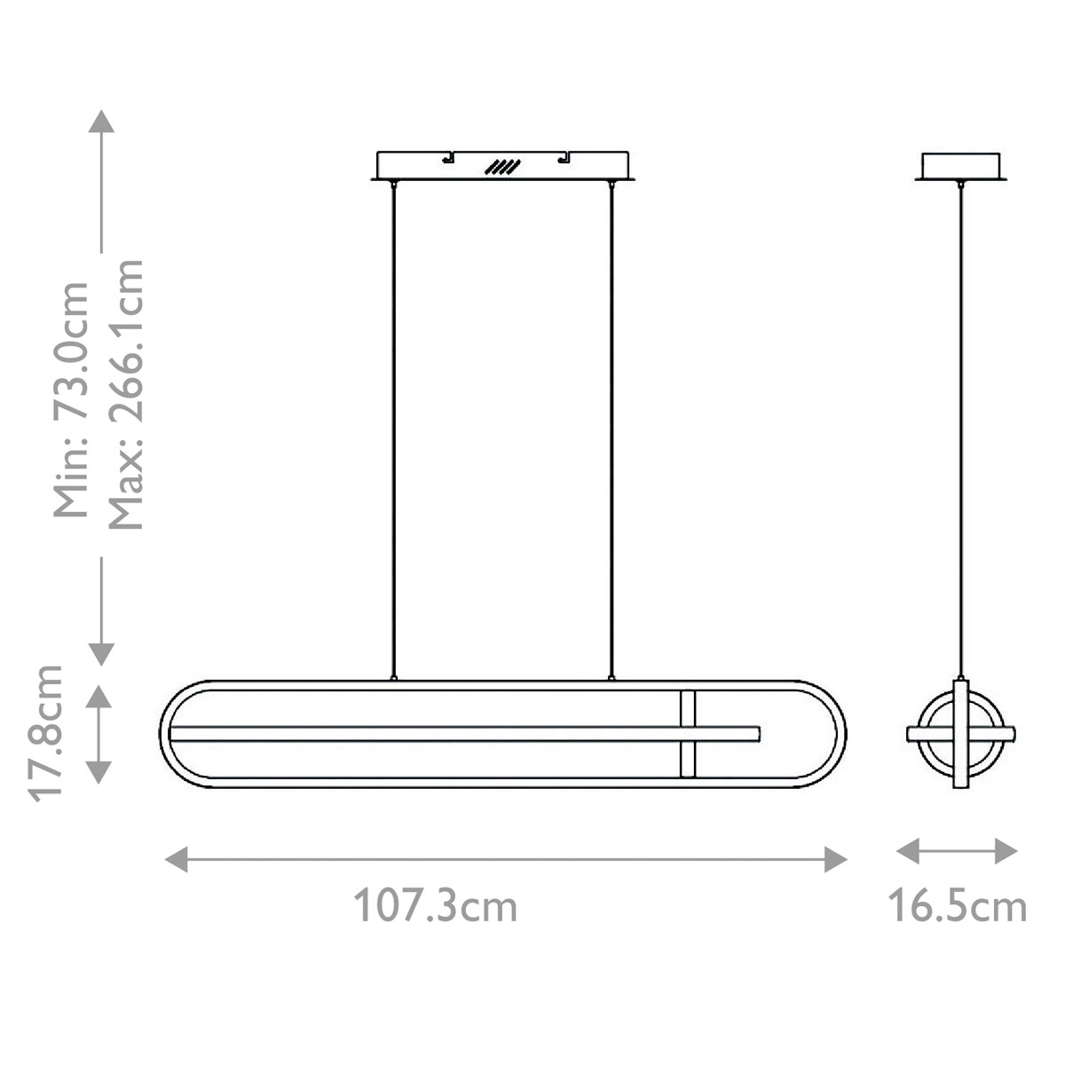 Подвесной светильник с вытянутой овальной формой Eurofase в Кирове