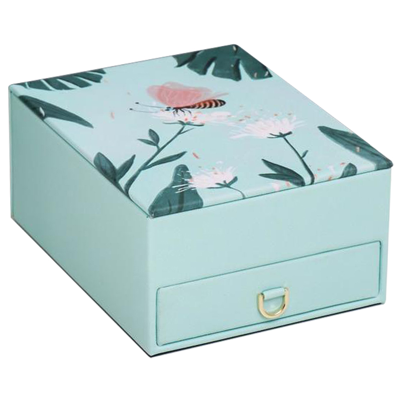 Шкатулка Butterfly And Flowers Box Мятный Зеленый Шкатулка Butterfly And Flowers Box Мятный Зеленый в Кирове | Loft Concept