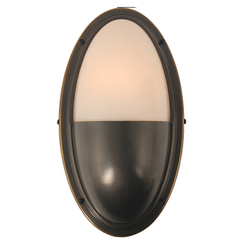 Бра Benita Loft Sconce black Черный Белое матовое стекло Бра Benita Loft Sconce black Черный Белое матовое стекло в Кирове | Loft Concept