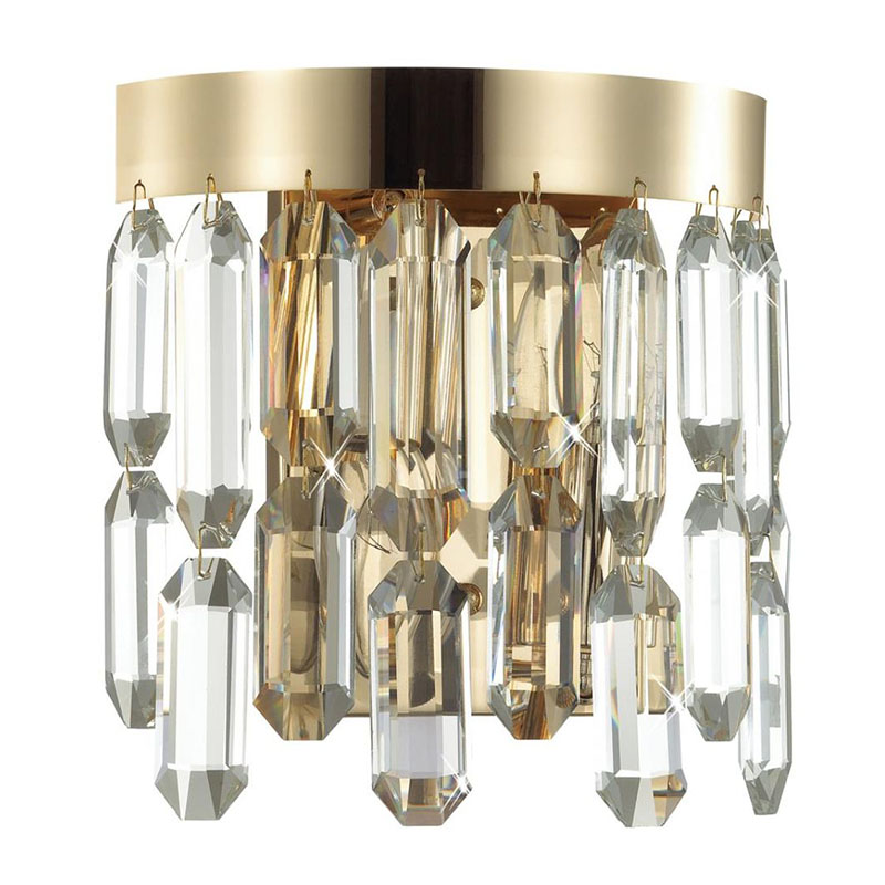 Бра Crystal Polyhedrons Wall Lamp Gold Глянцевое золото Прозрачное Стекло Бра Crystal Polyhedrons Wall Lamp Gold Глянцевое золото Прозрачное Стекло в Кирове | Loft Concept