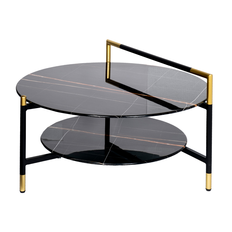 Кофейный столик Coffee Table CARTER 80 Черный Золотой Кофейный столик Coffee Table CARTER 80 Черный Золотой в Кирове | Loft Concept