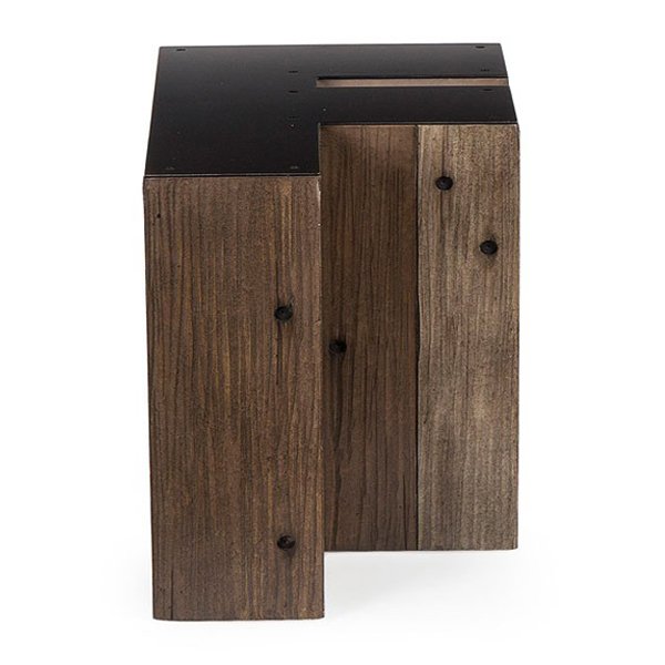 Столик Wooden Alphabet F Side Table Графит Коричневый Столик Wooden Alphabet F Side Table Графит Коричневый в Кирове | Loft Concept