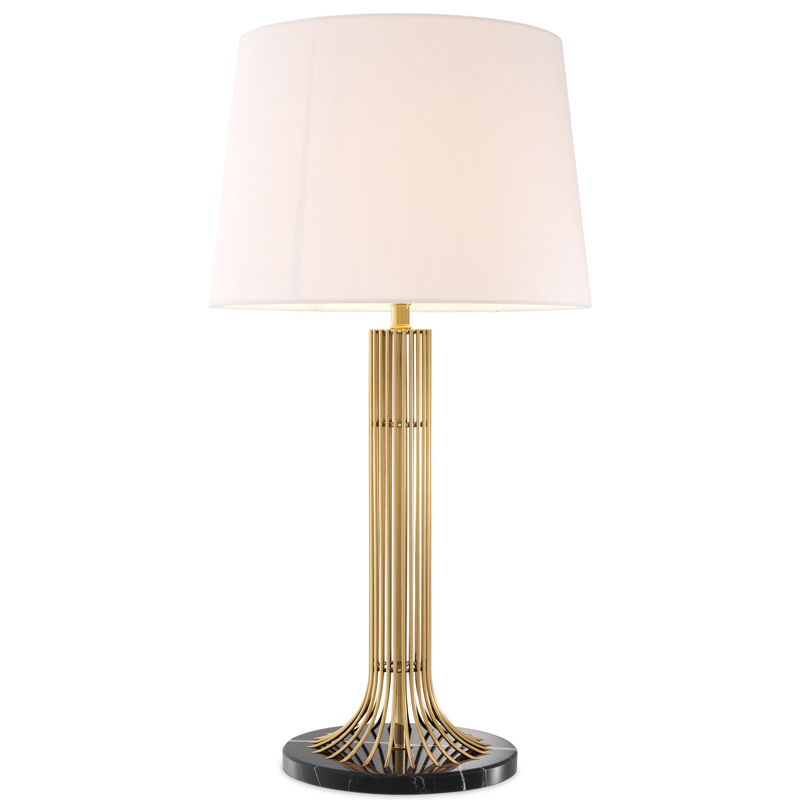 Настольная лампа Eichholtz Table Lamp Biennale Белый Глянцевое золото Черный Мрамор Nero Настольная лампа Eichholtz Table Lamp Biennale Белый Глянцевое золото Черный Мрамор Nero в Кирове | Loft Concept