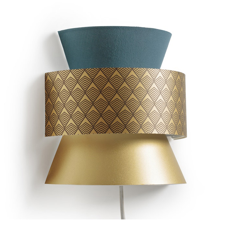 Бра Sconce Blue & Gold Синий Золотой Бра Sconce Blue & Gold Синий Золотой в Кирове | Loft Concept