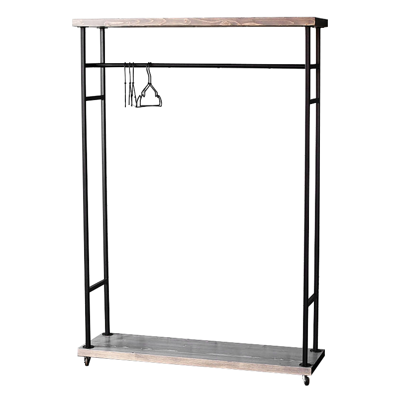 Напольная вешалка Rangel Industrial Floor Hanger Древесина Черный Напольная вешалка Rangel Industrial Floor Hanger Древесина Черный в Кирове | Loft Concept