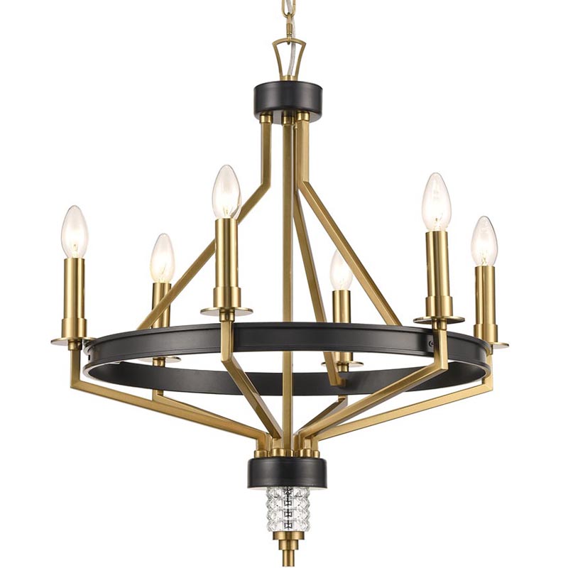 Люстра Fainela Chandelier Латунь Черный Люстра Fainela Chandelier Латунь Черный в Кирове | Loft Concept