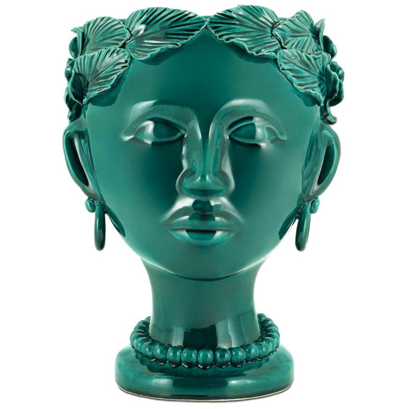 Ваза Vase Selva Mono Copper Green Изумрудный Ваза Vase Selva Mono Copper Green Изумрудный в Кирове | Loft Concept