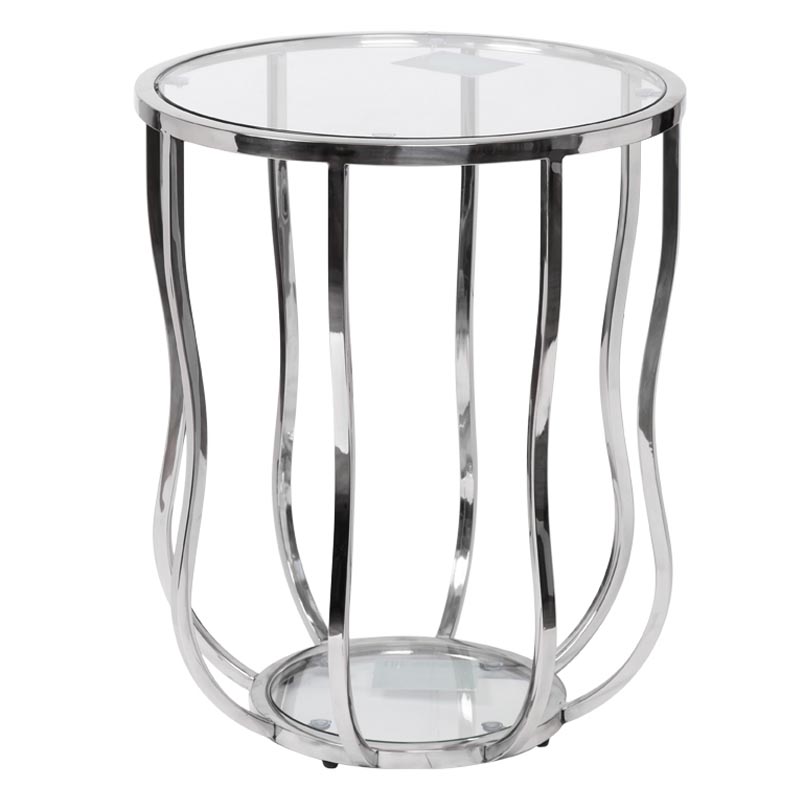 Приставной стол Fedric Side Table silver Серебряный Приставной стол Fedric Side Table silver Серебряный в Кирове | Loft Concept