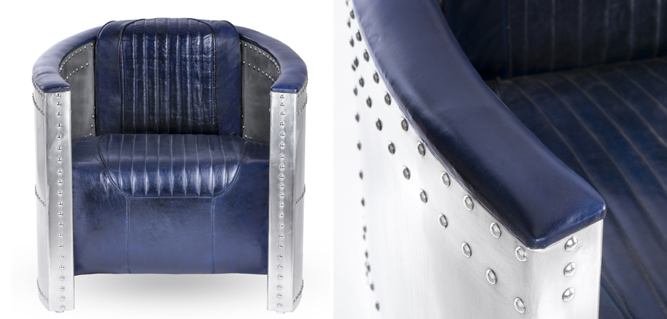 Кресло Aviator Tomcat chair Blue Кресло Aviator Tomcat chair Blue - Loft-Concept в Кирове