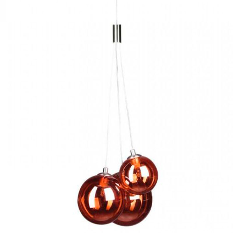 Люстра Multi Ball Red Серебряный Красный Люстра Multi Ball Red Серебряный Красный в Кирове | Loft Concept