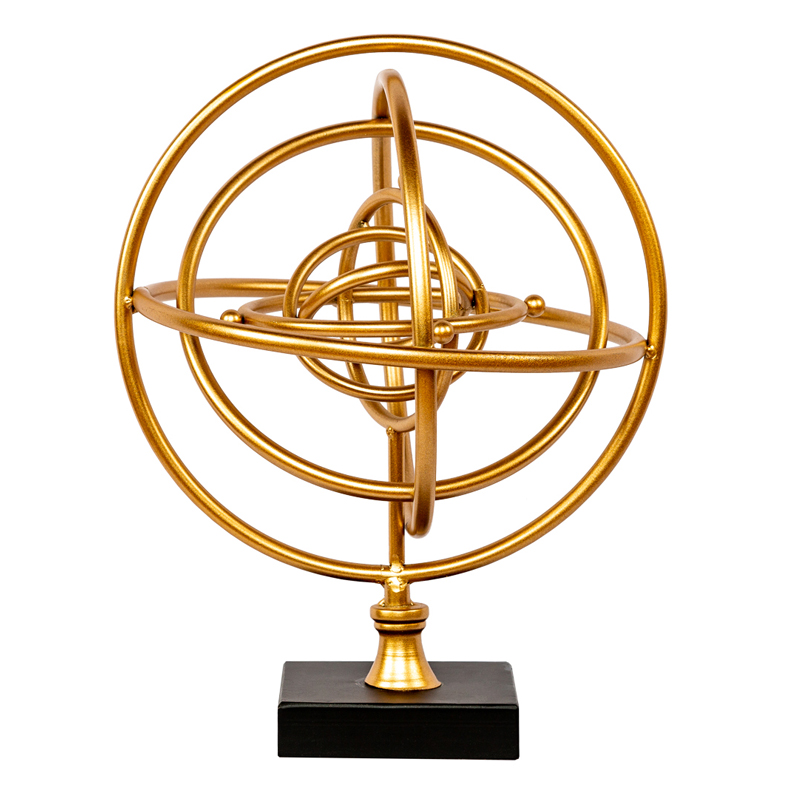 Статуэтка Sphere Sundial gold Черный Золотой Статуэтка Sphere Sundial gold Черный Золотой в Кирове | Loft Concept