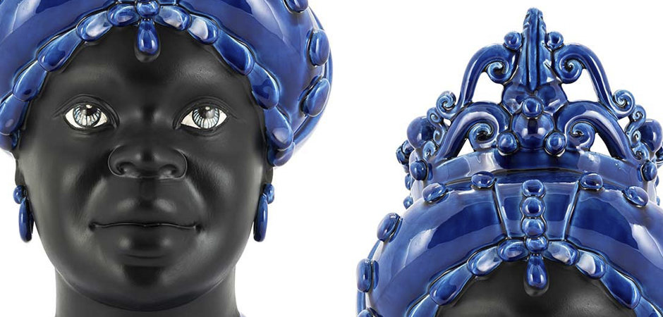 Ваза VASE MORO LADY MED. MAT Blue Ваза VASE MORO LADY MED. MAT Blue - Loft-Concept в Кирове