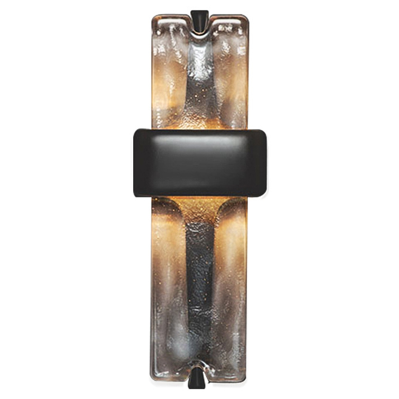 Настенный светодиодный светильник Rhyme Wall Lamp Черный Прозрачное Стекло Настенный светодиодный светильник Rhyme Wall Lamp Черный Прозрачное Стекло в Кирове | Loft Concept