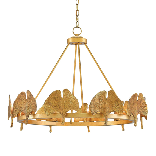 Люстра CURREY AND COMPANY GIN KYO CHANDELIER Золотой Люстра CURREY AND COMPANY GIN KYO CHANDELIER Золотой в Кирове | Loft Concept