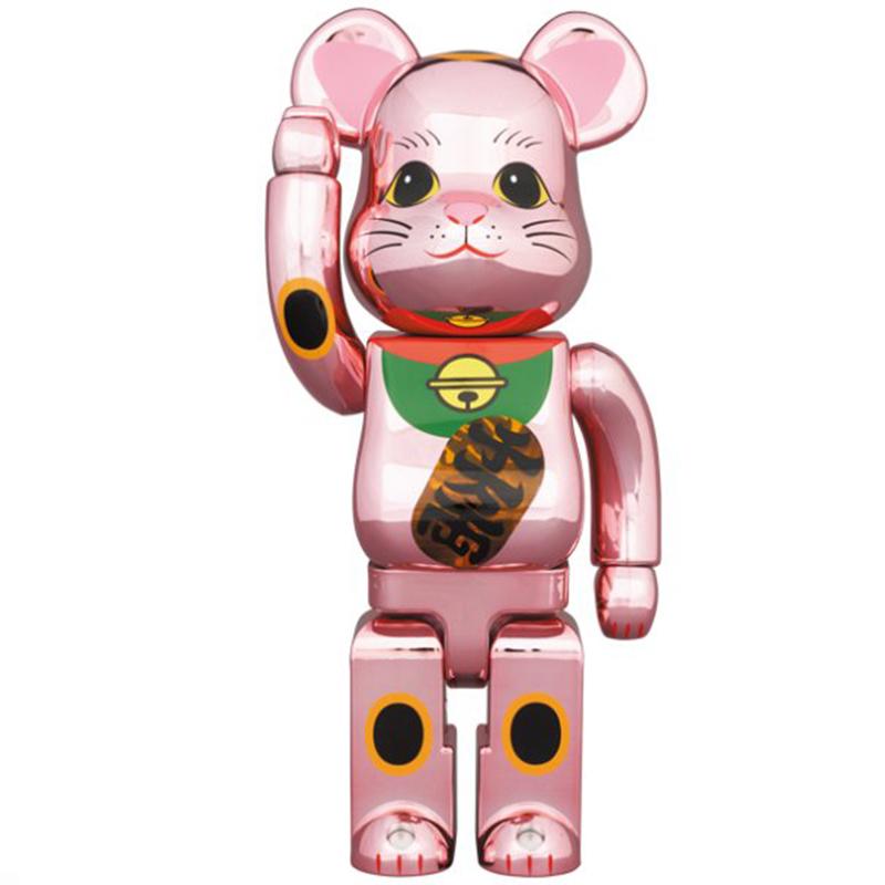 Статуэтка Bearbrick Pink Lucky Cat Розовый Мульти Статуэтка Bearbrick Pink Lucky Cat Розовый Мульти в Кирове | Loft Concept