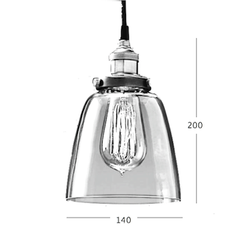 Подвесной светильник Loft Clear Glass Cloche Подвесной светильник Loft Clear Glass Cloche в Кирове