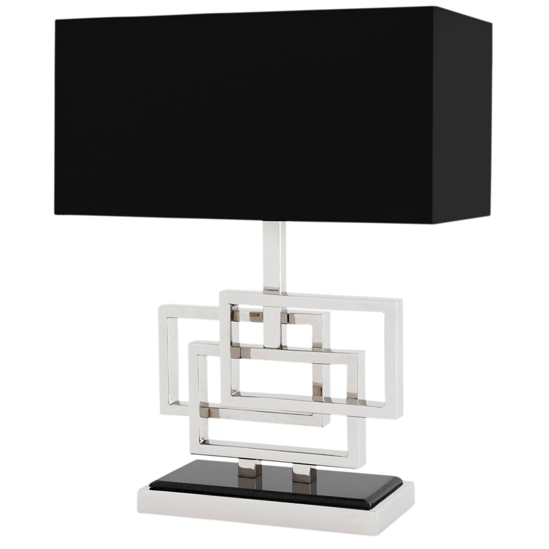 Настольная лампа Eichholtz Table Lamp Windolf Nickel Никель Черный Настольная лампа Eichholtz Table Lamp Windolf Nickel Никель Черный в Кирове | Loft Concept