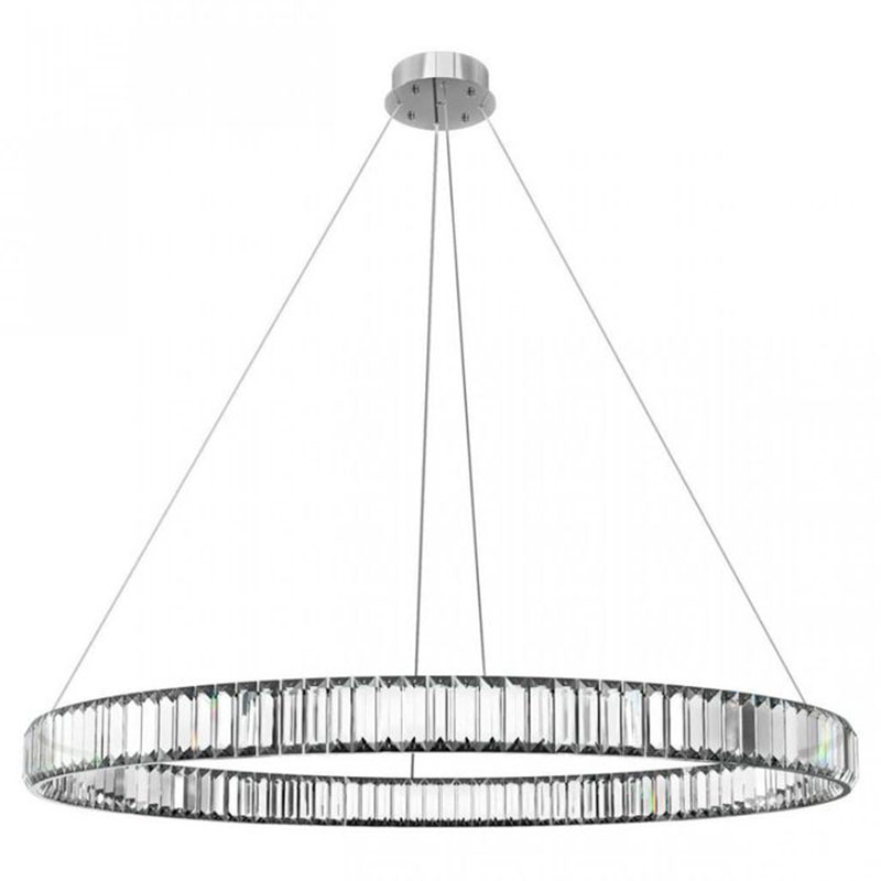 Люстра Crystal Ring Silver диаметр 100 Серебряный Прозрачное Стекло в Кирове | Loft Concept 