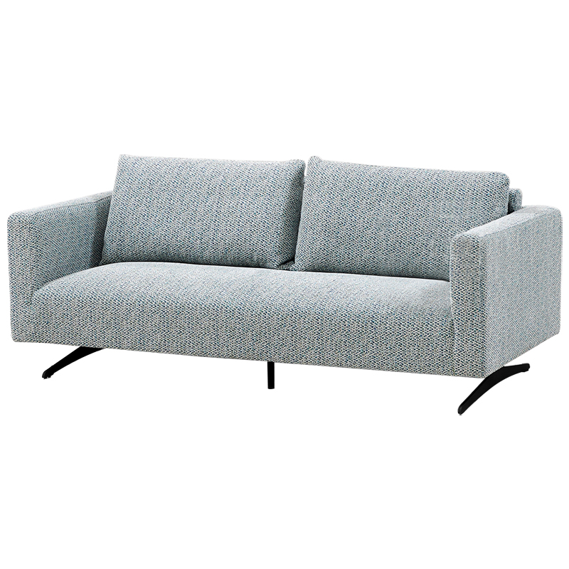Диван Callie Blue Sofa Голубой Черный Диван Callie Blue Sofa Голубой Черный в Кирове | Loft Concept