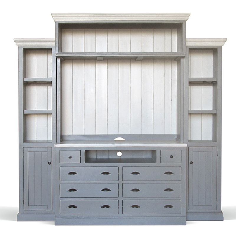 Шкаф-стеллаж Sandro Provence HARMONIE Weathered Grey Серый Шкаф-стеллаж Sandro Provence HARMONIE Weathered Grey Серый в Кирове | Loft Concept