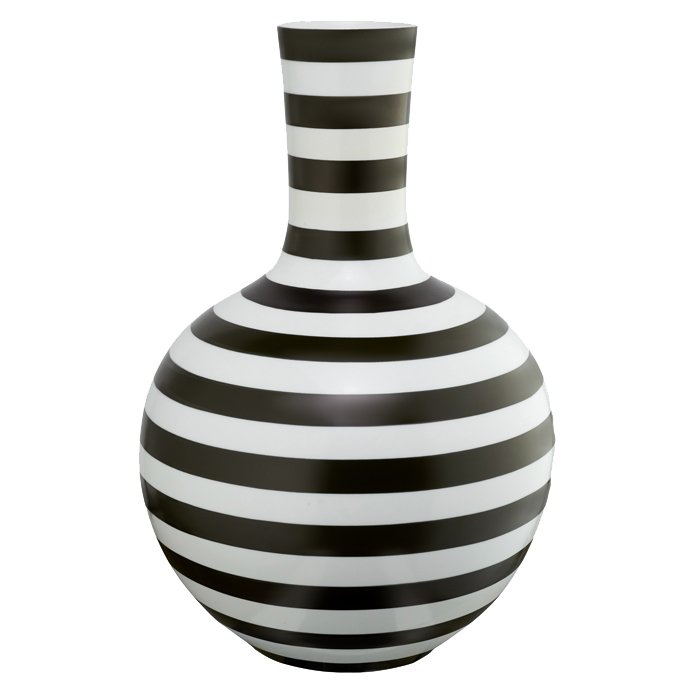 Ваза Black and White Stripe Черно-белый Ваза Black and White Stripe Черно-белый в Кирове | Loft Concept