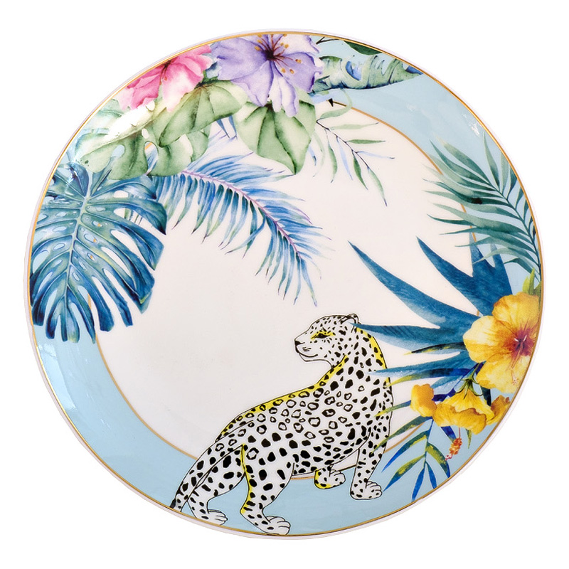 Тарелка NATURE Guepard blue Мульти Тарелка NATURE Guepard blue Мульти в Кирове | Loft Concept