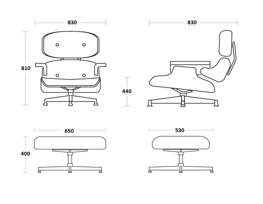 Кресло Eames Lounge Chair & Ottoman Кресло Eames Lounge Chair & Ottoman в Кирове