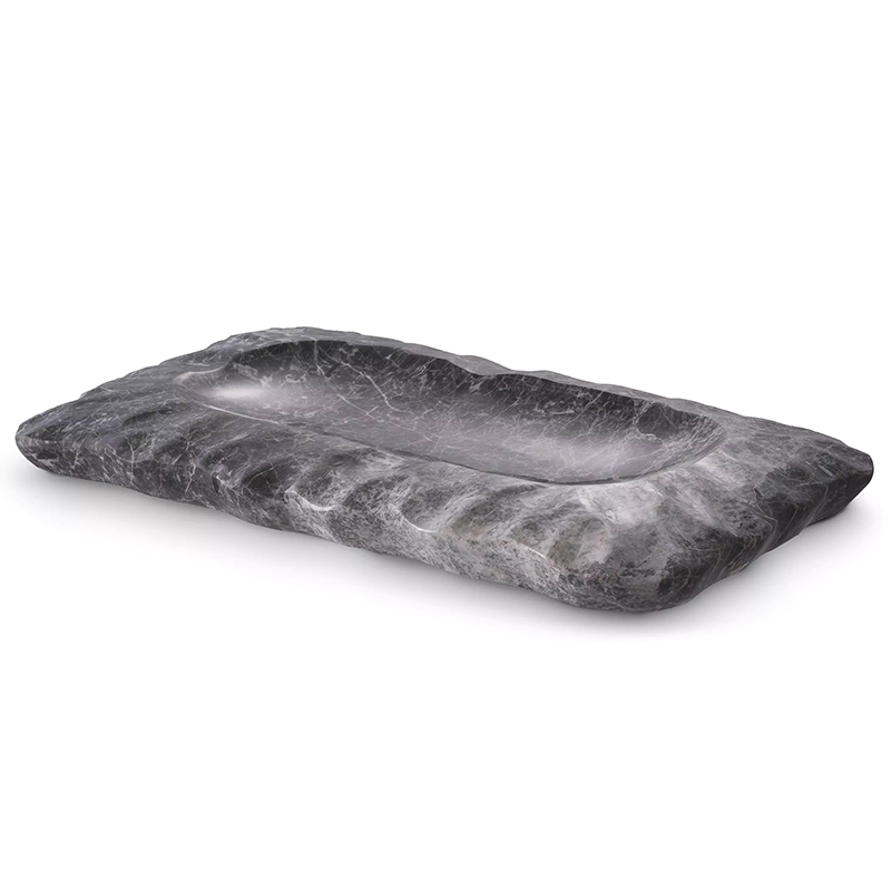 Поднос Eichholtz Tray Mauro Grey Серый Поднос Eichholtz Tray Mauro Grey Серый в Кирове | Loft Concept