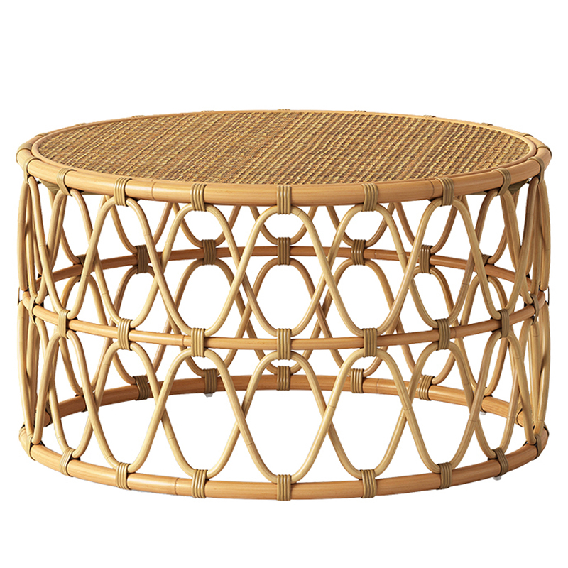 Кофейный стол Lotta Wicker Coffee Table Древесина Кофейный стол Lotta Wicker Coffee Table Древесина в Кирове | Loft Concept