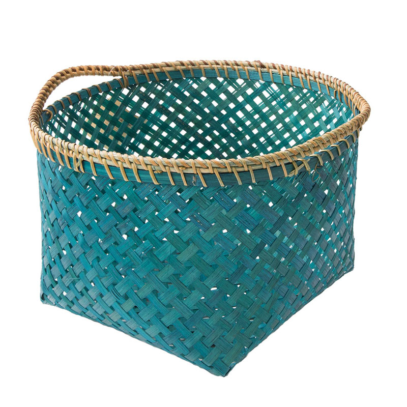 Корзина Wicker Bamboo Изумрудный Корзина Wicker Bamboo Изумрудный в Кирове | Loft Concept