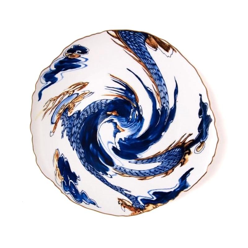 Тарелка Seletti Imari Dragon Белый Синий Тарелка Seletti Imari Dragon Белый Синий в Кирове | Loft Concept