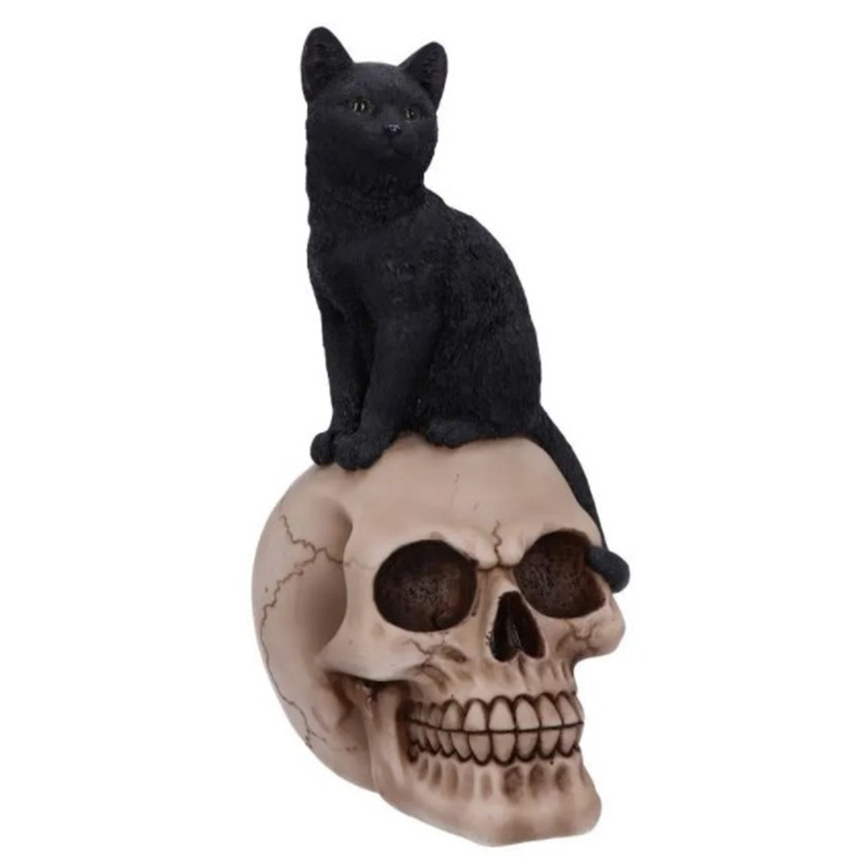 Статуэтка Skull Black Cat Черный Статуэтка Skull Black Cat Черный в Кирове | Loft Concept