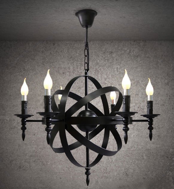 Люстра Black Sphere Loft Deco Черный Люстра Black Sphere Loft Deco Черный в Кирове | Loft Concept