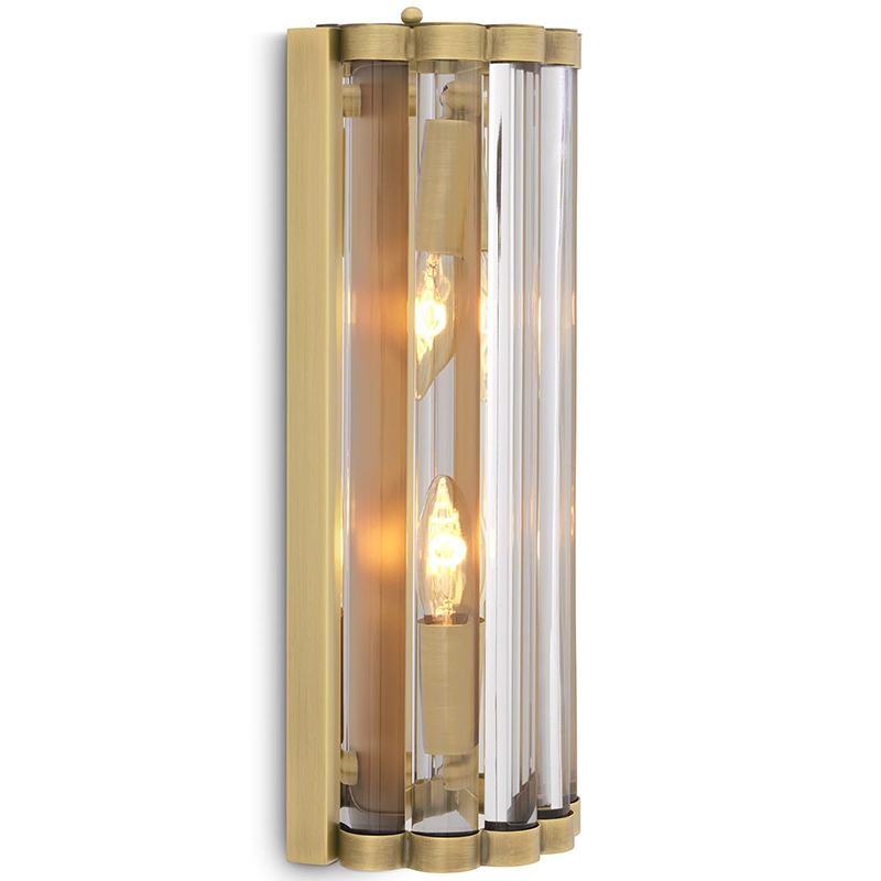 Бра Eichholtz Wall Lamp Amalfi S Brass Латунь Прозрачное Стекло Бра Eichholtz Wall Lamp Amalfi S Brass Латунь Прозрачное Стекло в Кирове | Loft Concept