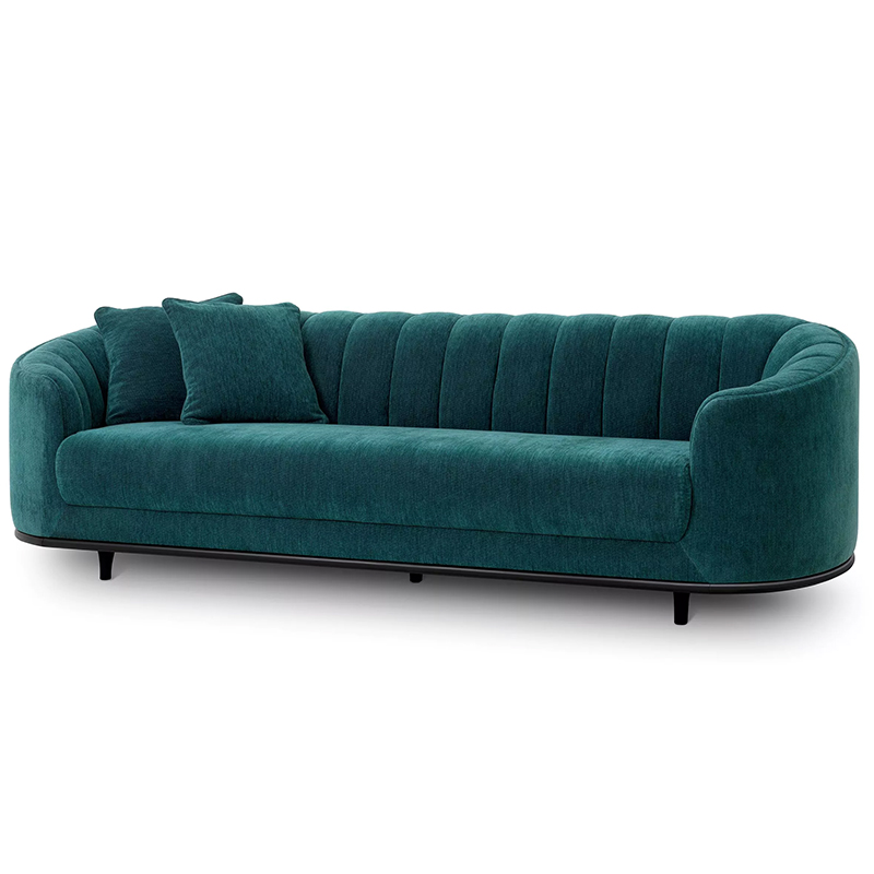 Диван Eichholtz Sofa Agostino Бирюзовый Черный Диван Eichholtz Sofa Agostino Бирюзовый Черный в Кирове | Loft Concept