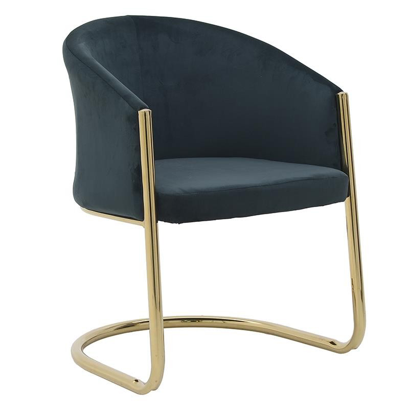 Стул Imelda Chair Gray Серый Глянцевое золото Стул Imelda Chair Gray Серый Глянцевое золото в Кирове | Loft Concept
