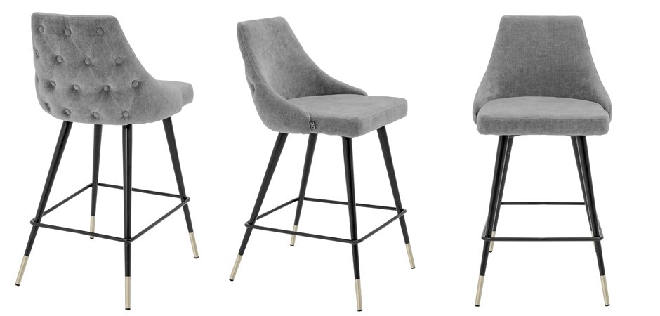 Полубарный стул Eichholtz Counter Stool Cedro Grey Полубарный стул Eichholtz Counter Stool Cedro Grey - Loft-Concept в Кирове