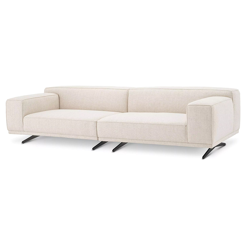 Диван Eichholtz Sofa Grasso Бежевый Черный Диван Eichholtz Sofa Grasso Бежевый Черный в Кирове | Loft Concept