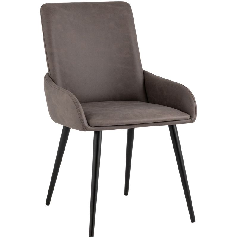 Стул Munchen Chair Коричневая Винтажная Экокожа Коричневый винтаж Черный Стул Munchen Chair Коричневая Винтажная Экокожа Коричневый винтаж Черный в Кирове | Loft Concept