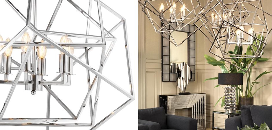 Eichholtz Lantern Matrix Nickel Eichholtz Lantern Matrix Nickel - Loft-Concept в Кирове
