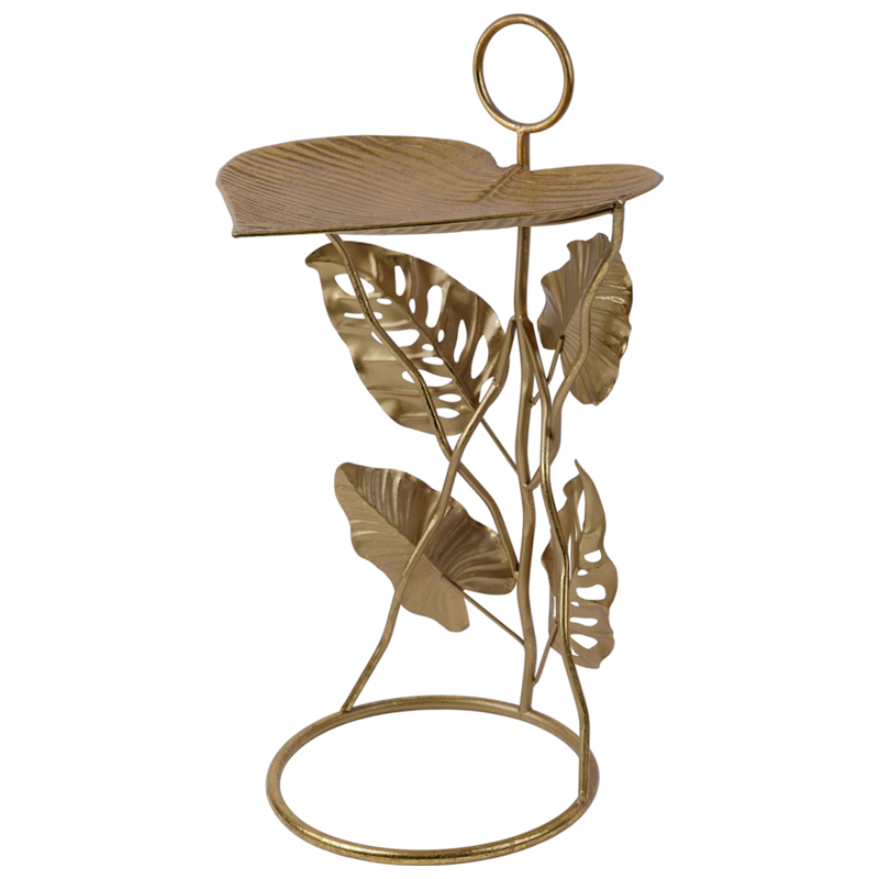 Приставной стол Monstera Leaves Side Table Золотой Приставной стол Monstera Leaves Side Table Золотой в Кирове | Loft Concept