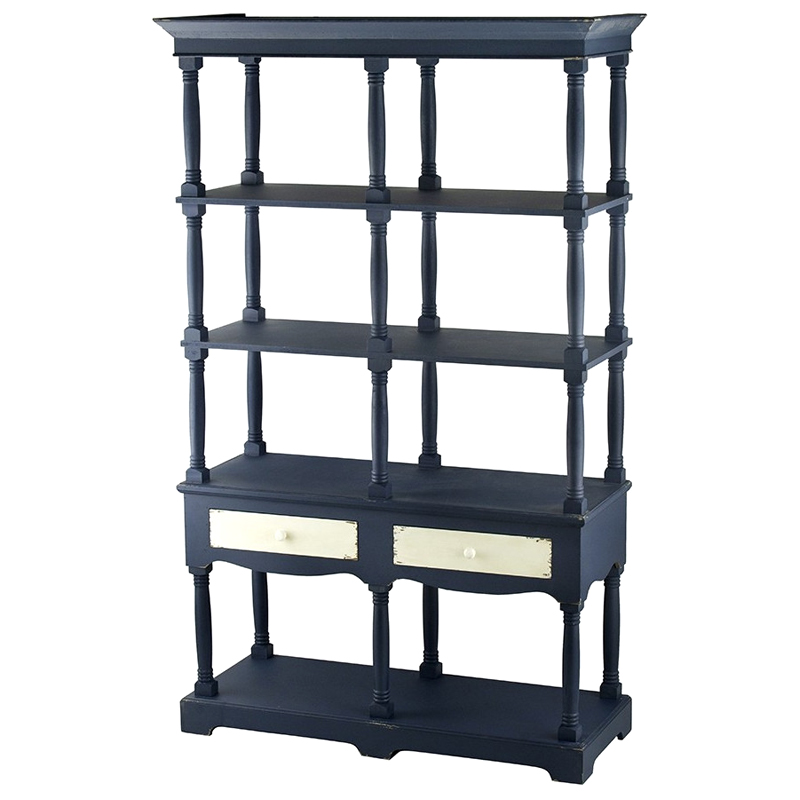 Винтажный Стеллаж Margery Blue Синий Винтажный Стеллаж Margery Blue Синий в Кирове | Loft Concept