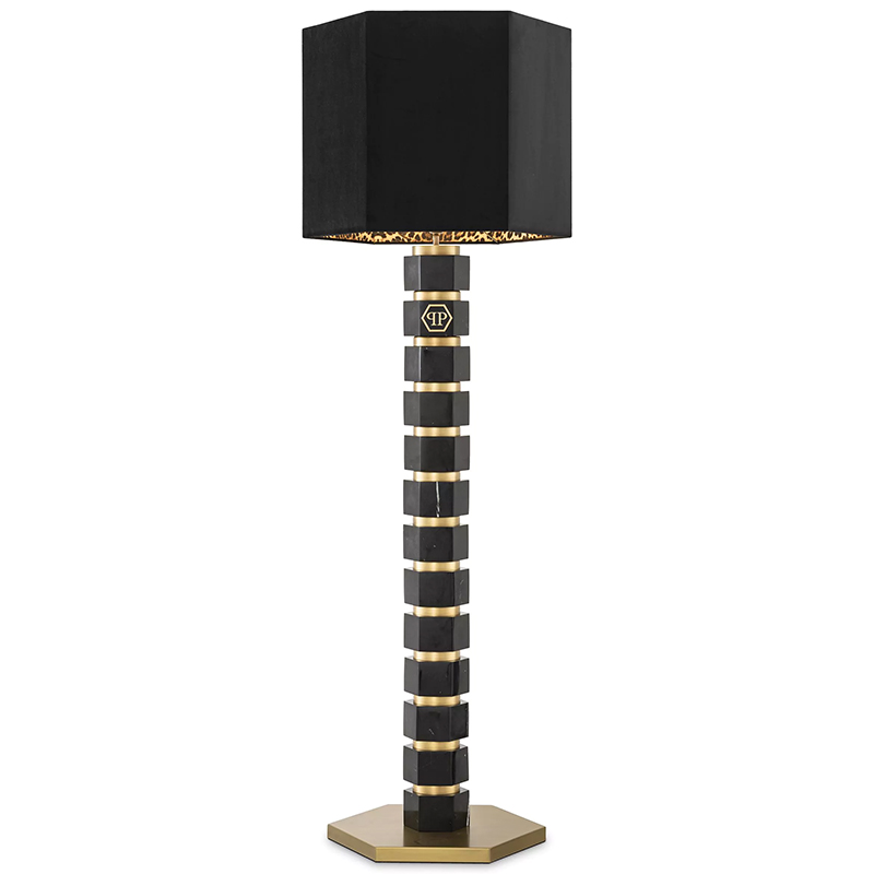 Торшер Philipp Plein Floor Lamp Hexagon Черный Золотой Коричневый Торшер Philipp Plein Floor Lamp Hexagon Черный Золотой Коричневый в Кирове | Loft Concept