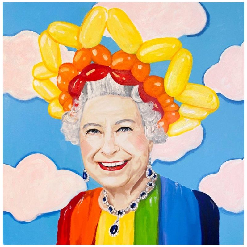 Картина Queen Elizabeth in Balloon Sunshine Crown Мульти Картина Queen Elizabeth in Balloon Sunshine Crown Мульти в Кирове | Loft Concept