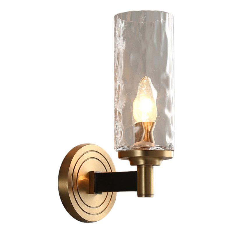 Бра LIAISON black and brass wall lamp Черный Латунь Прозрачное Стекло Бра LIAISON black and brass wall lamp Черный Латунь Прозрачное Стекло в Кирове | Loft Concept