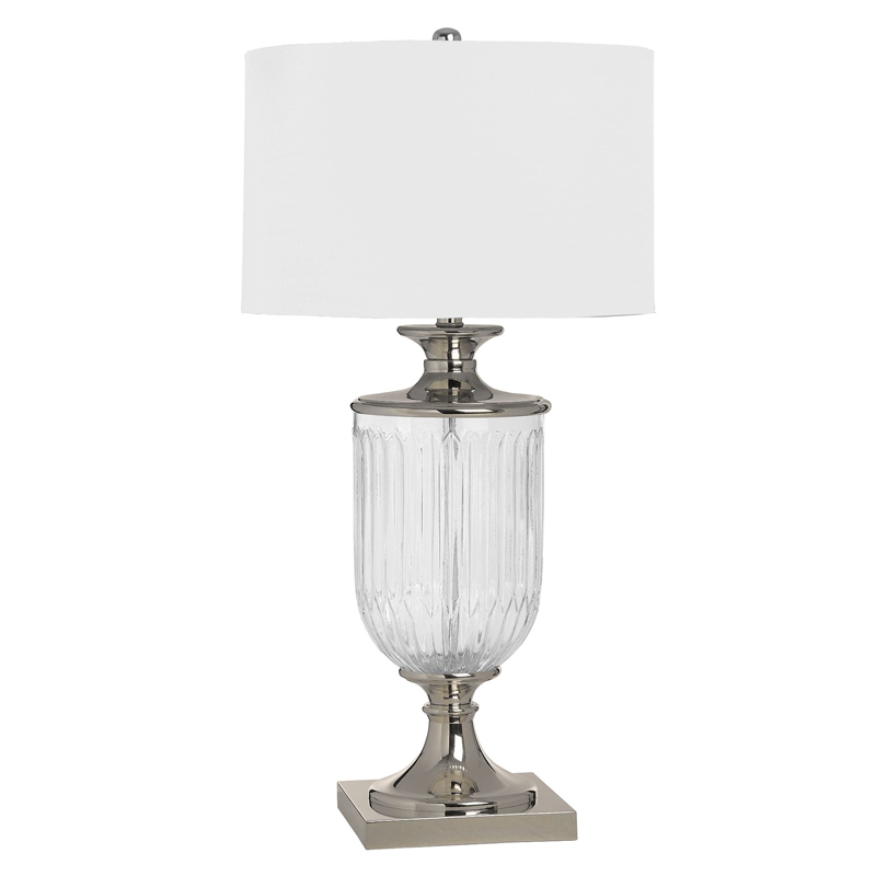 Настольная лампа Eduarda Glass Bowl Table lamp Никель Настольная лампа Eduarda Glass Bowl Table lamp Никель в Кирове | Loft Concept